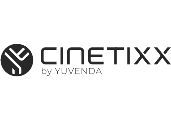 CINETIXX by YUVENDA logo, dark gray text on a white background.