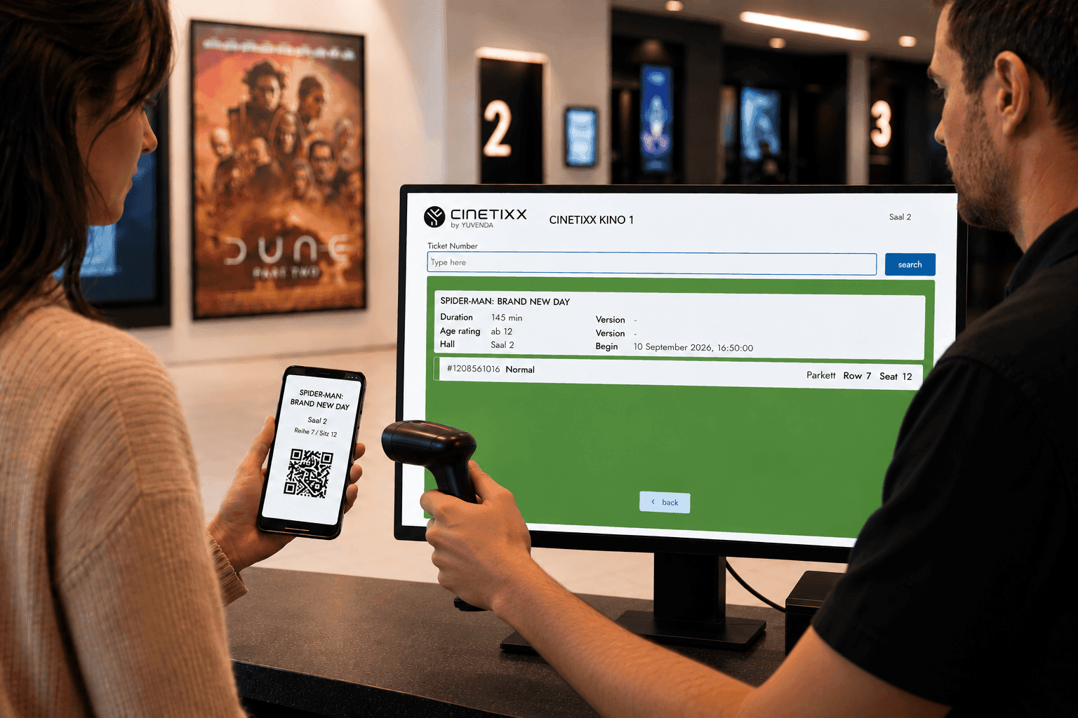 cinetixx einlasskontrolle - dokumentation der einlaesse